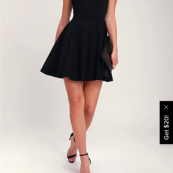 Lulus Out and About Black Skater Dress - Picture 3 of 6
